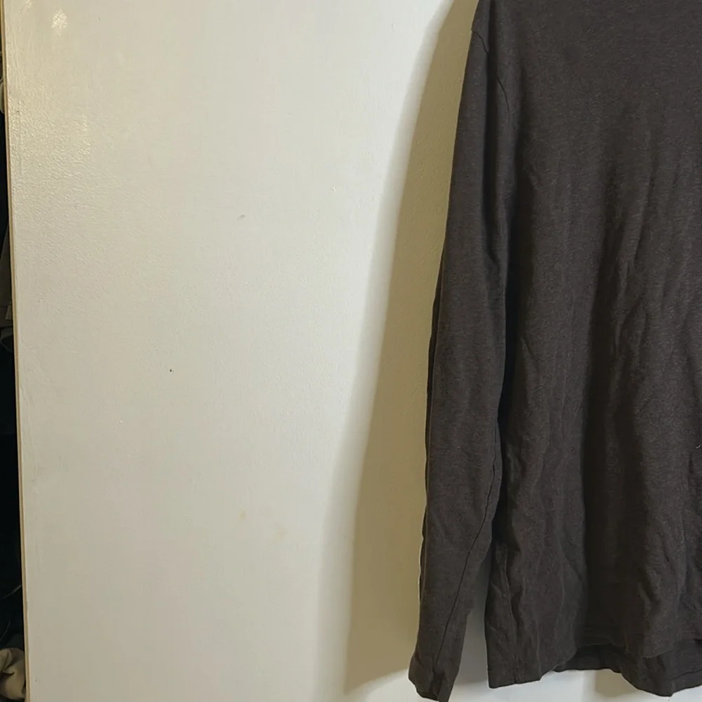 Banana Republic long sleeve soft wash tee size xl Black 100% cotton casual